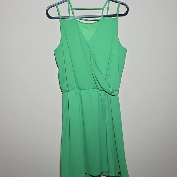 CeCe Vibrant Green Mini Dress - Picture 5 of 5